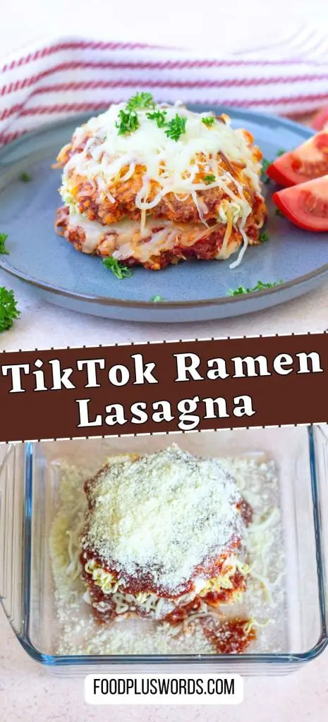 Lasaña de ramen de TikTok