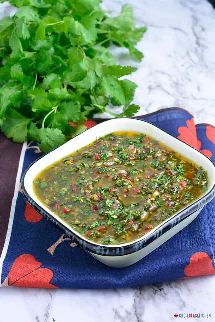 Salsa chimichurri fácil y rápida