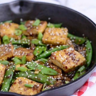 Tofu estofado picante