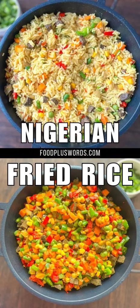 Receta auténtica de arroz frito nigeriano