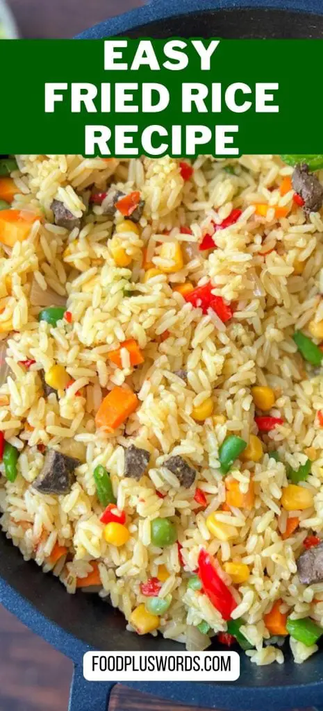 Receta auténtica de arroz frito nigeriano