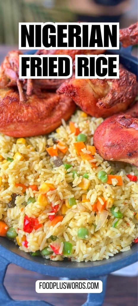 Receta auténtica de arroz frito nigeriano