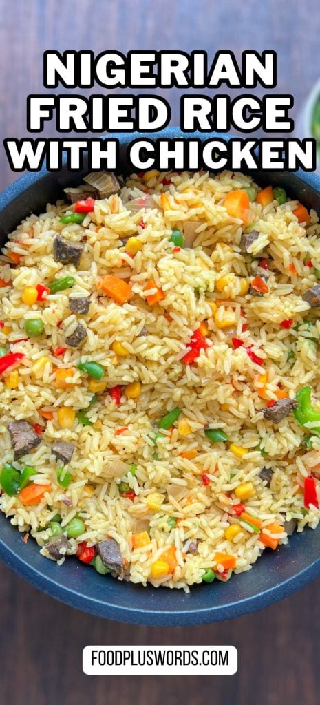 Receta auténtica de arroz frito nigeriano
