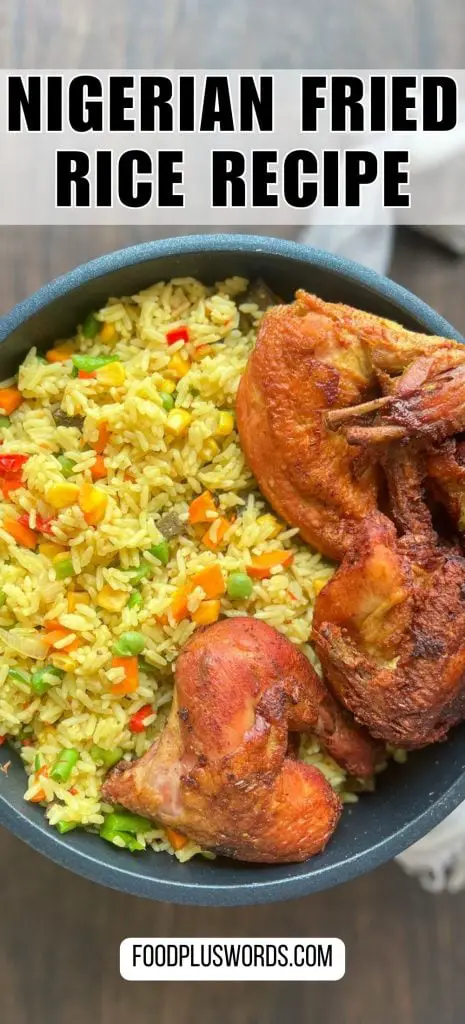 Receta auténtica de arroz frito nigeriano