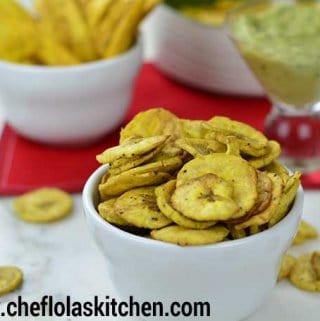 Chips de plátano al horno