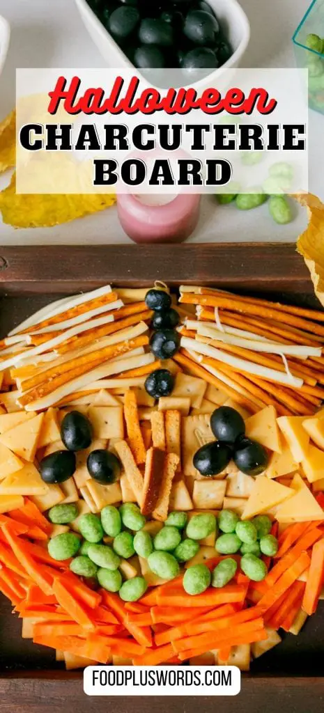 Tabla de bocadillos de calabaza de Halloween