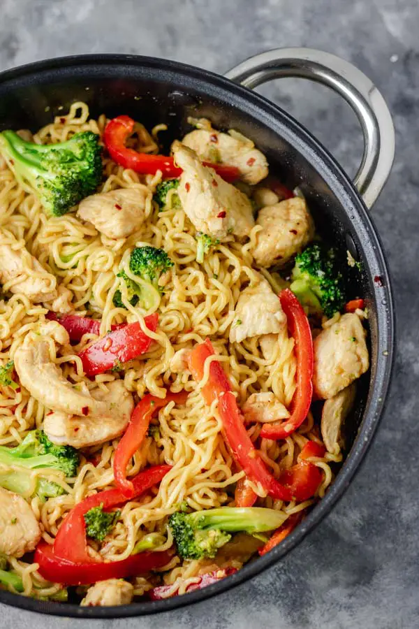 Sartén De Ramen De Pollo Sartén De Ramen De Pollo