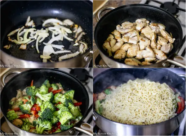 Sartén De Ramen De Pollo Sartén De Ramen De Pollo