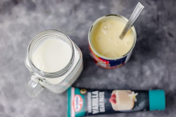 Crema de café casera de vainilla