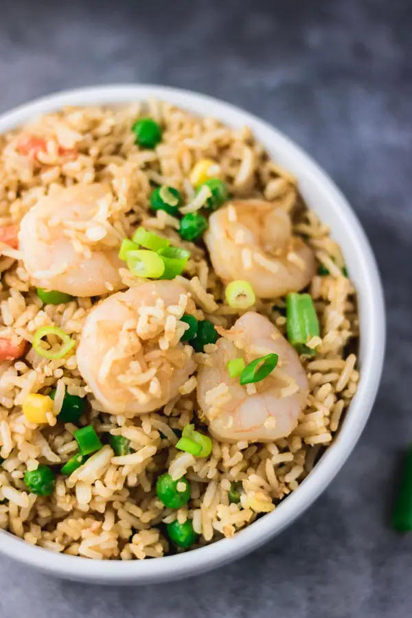 Arroz Frito Fácil Con Camarones