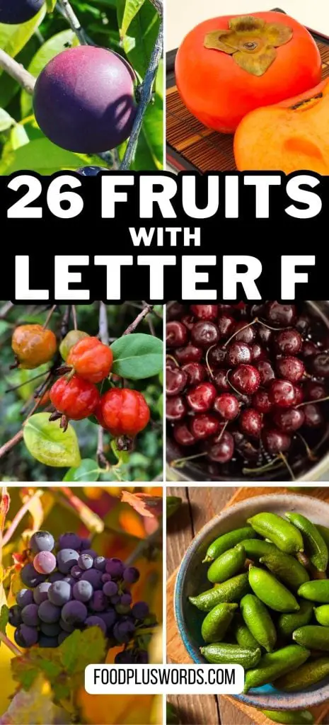 26 increíbles frutas comenzando con F que te sorprenderán