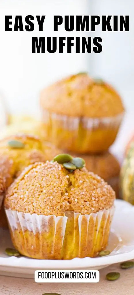 Receta fácil de muffins de calabaza