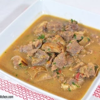 Sopa de pimientos africanos – carne de cabra