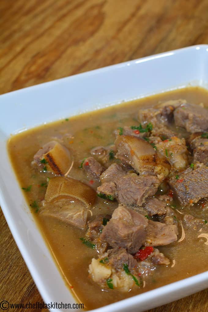 Sopa de pimientos africanos – carne de cabra