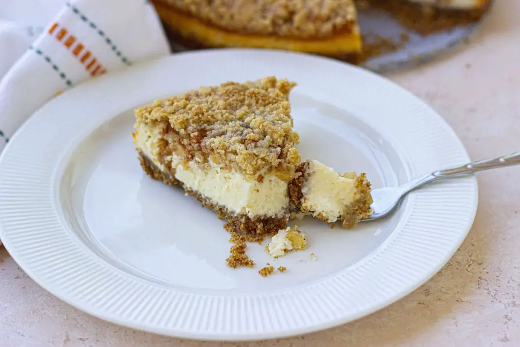 Receta de tarta de queso con crumble de manzana