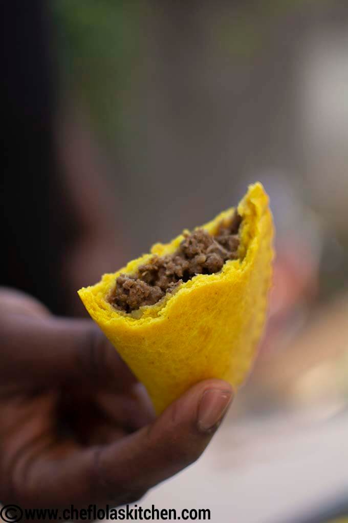 Pastel de carne jamaicano