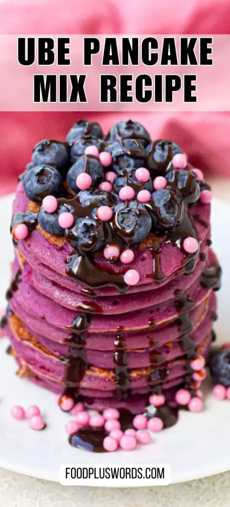 Receta de panqueques morados (panqueques fáciles de Ube) Receta de panqueques morados (panqueques fáciles de Ube)