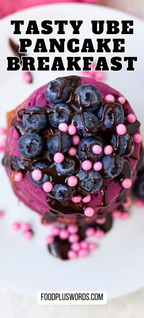Receta de panqueques morados (panqueques fáciles de Ube) Receta de panqueques morados (panqueques fáciles de Ube)