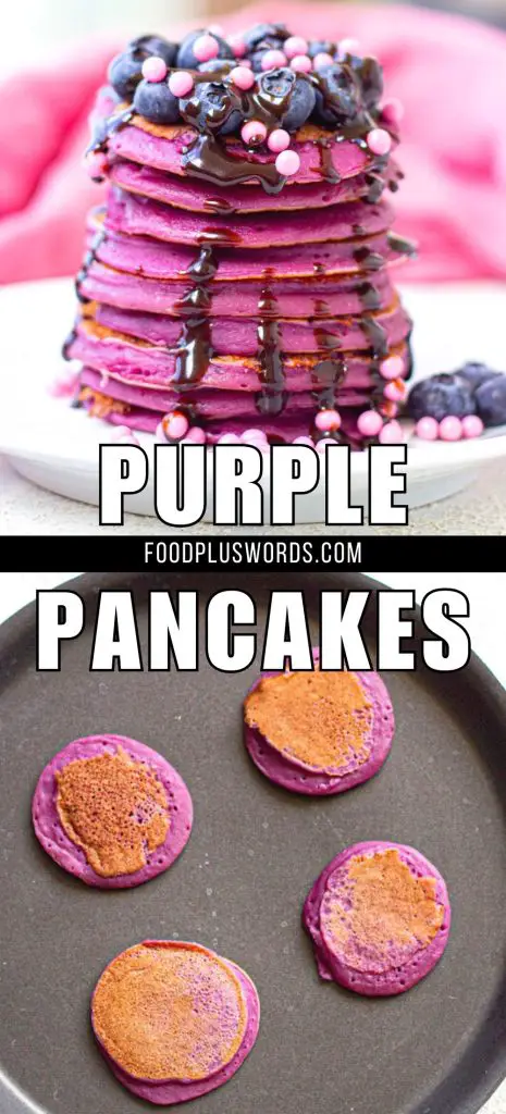 Receta de panqueques morados (panqueques fáciles de Ube)