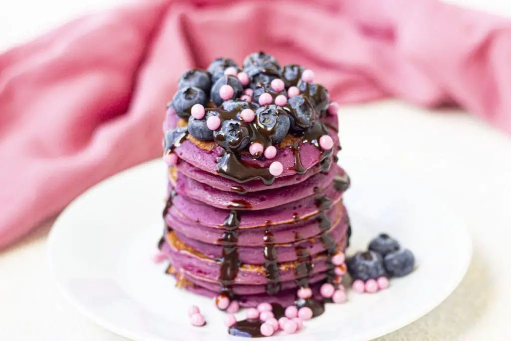 Receta de panqueques morados (panqueques fáciles de Ube) Receta de panqueques morados (panqueques fáciles de Ube)