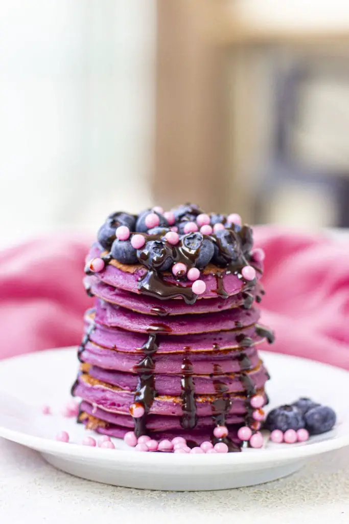 Receta de panqueques morados (panqueques fáciles de Ube) Receta de panqueques morados (panqueques fáciles de Ube)