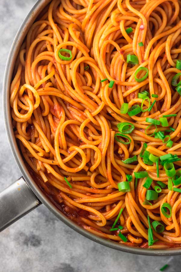Receta sencilla de espaguetis