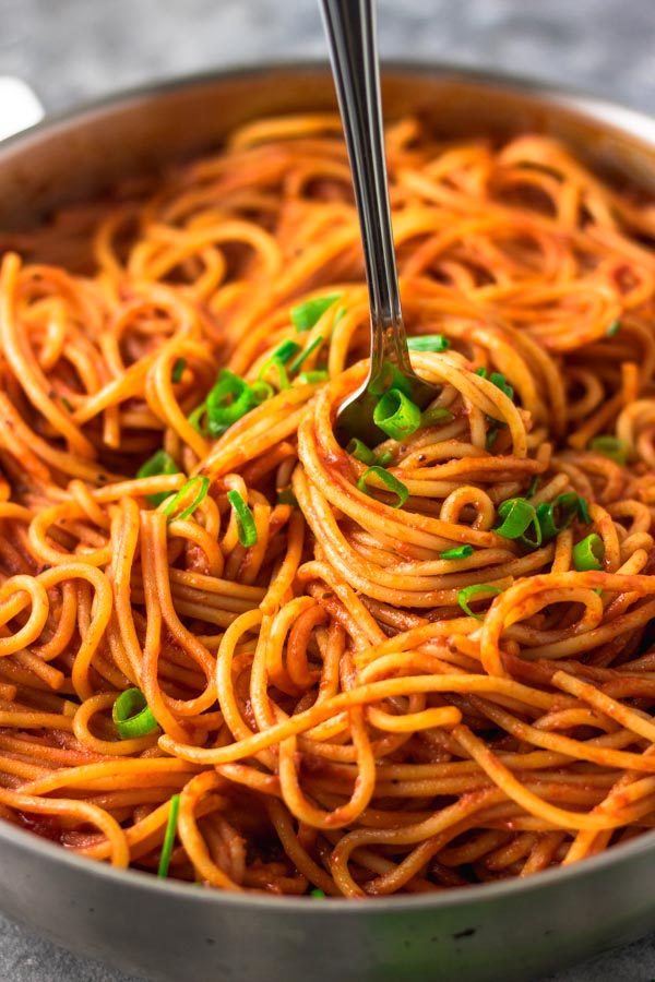 Receta sencilla de espaguetis