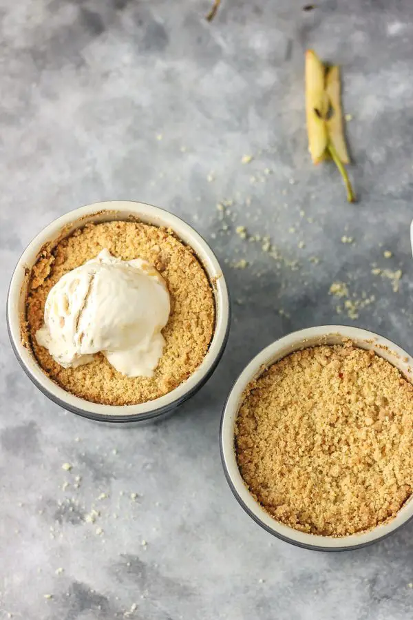 Crumble de manzana para dos Crumble de manzana para dos