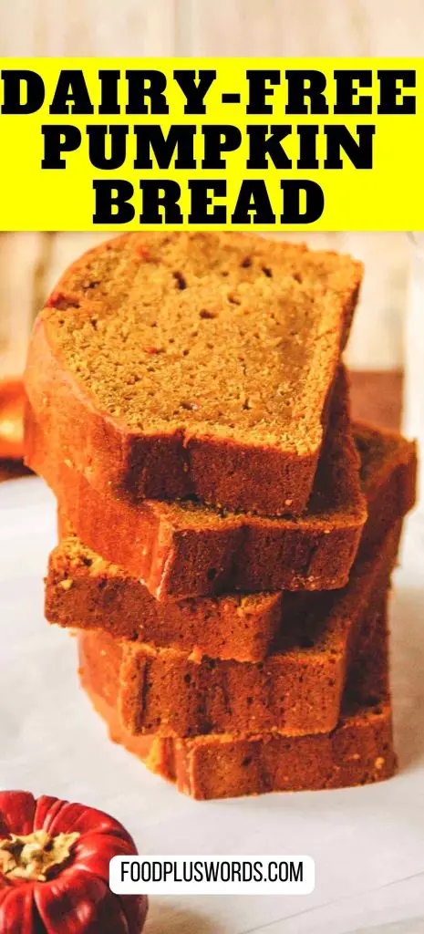 Receta fácil de pan de calabaza sin lácteos
