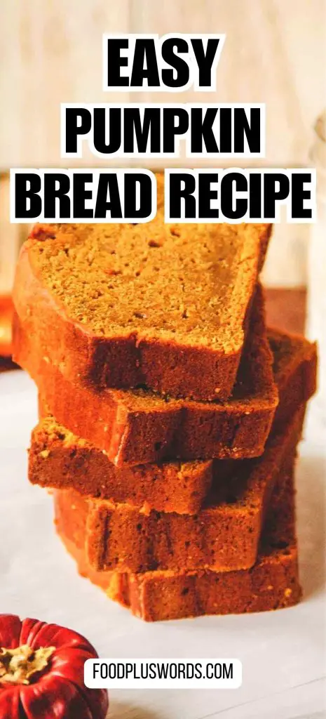 Receta fácil de pan de calabaza sin lácteos
