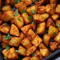 Patatas para el desayuno de la freidora de aire caliente