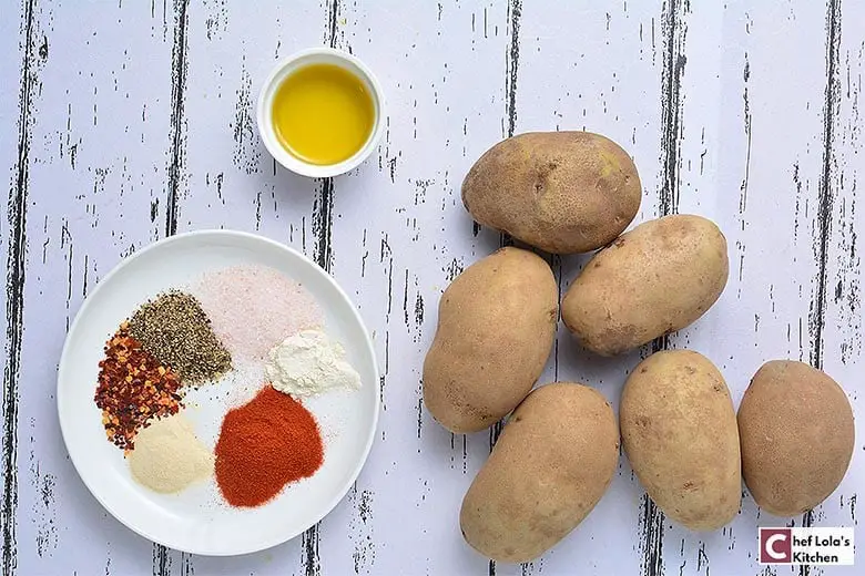 Patatas para el desayuno de la freidora de aire caliente