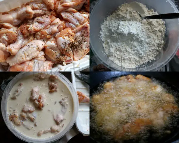 Alitas de pollo con sal y pimienta Alitas de pollo con sal y pimienta