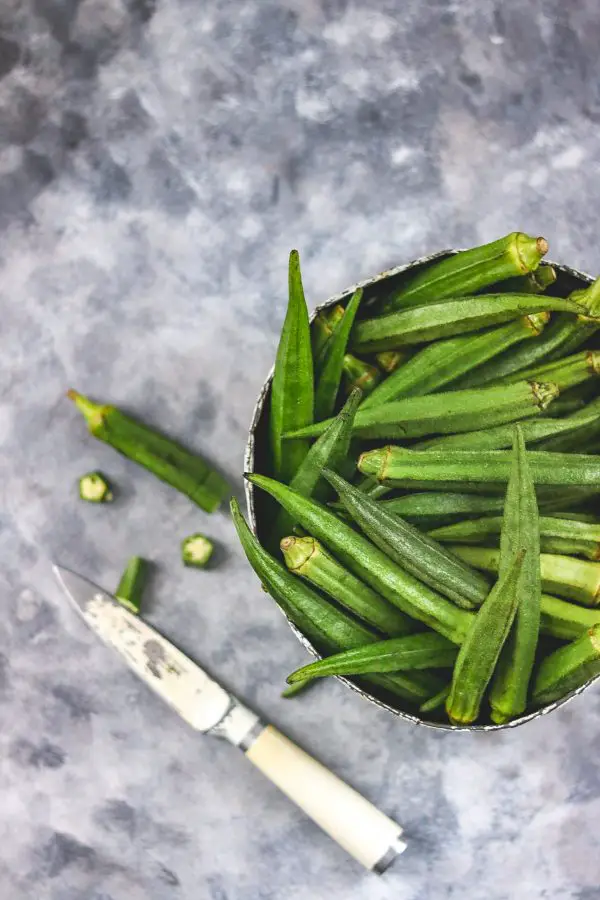 Sopa sencilla de okra