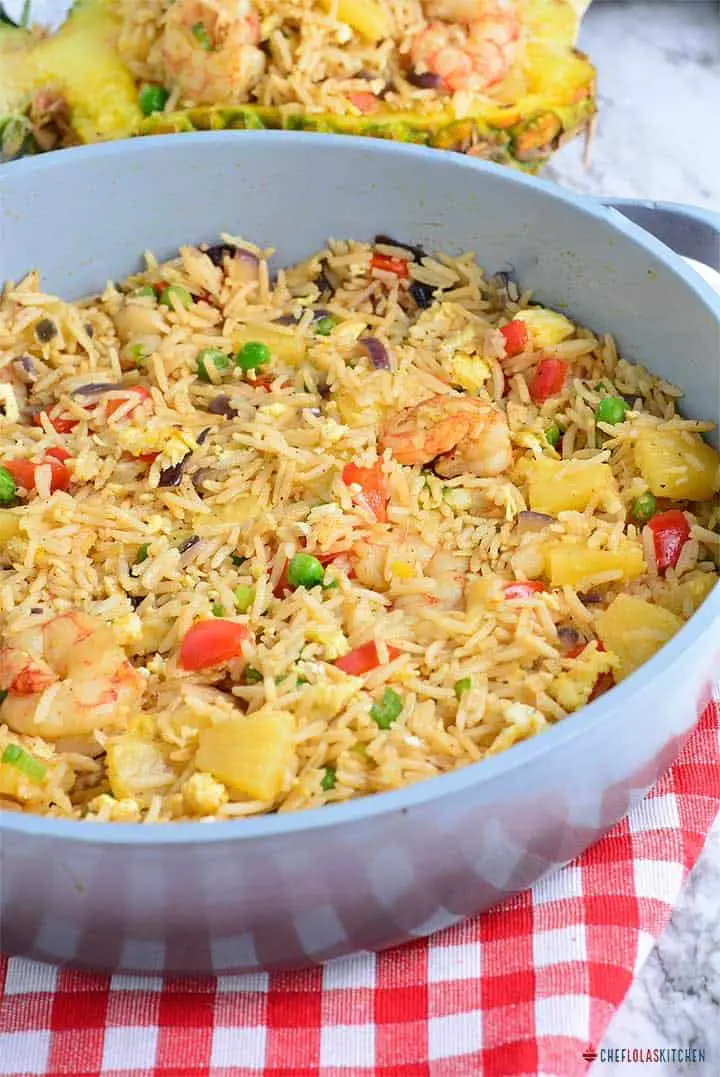 Arroz Frito Fácil Con Camarones Y Piña Arroz Frito Fácil Con Camarones Y Piña