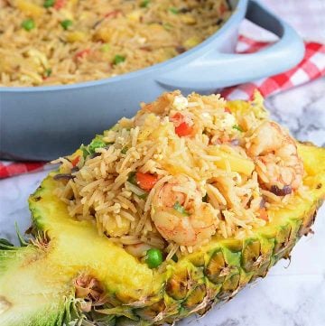 Arroz Frito Fácil Con Camarones Y Piña