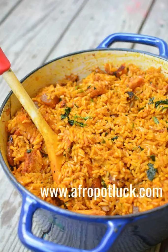 ARROZ VIRGEN JOLLOF – IWUK EDESI/ARROZ DE ACEITE DE PALMA