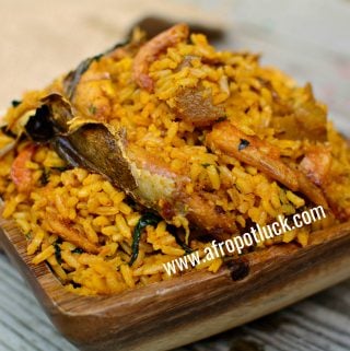 ARROZ VIRGEN JOLLOF – IWUK EDESI/ARROZ DE ACEITE DE PALMA