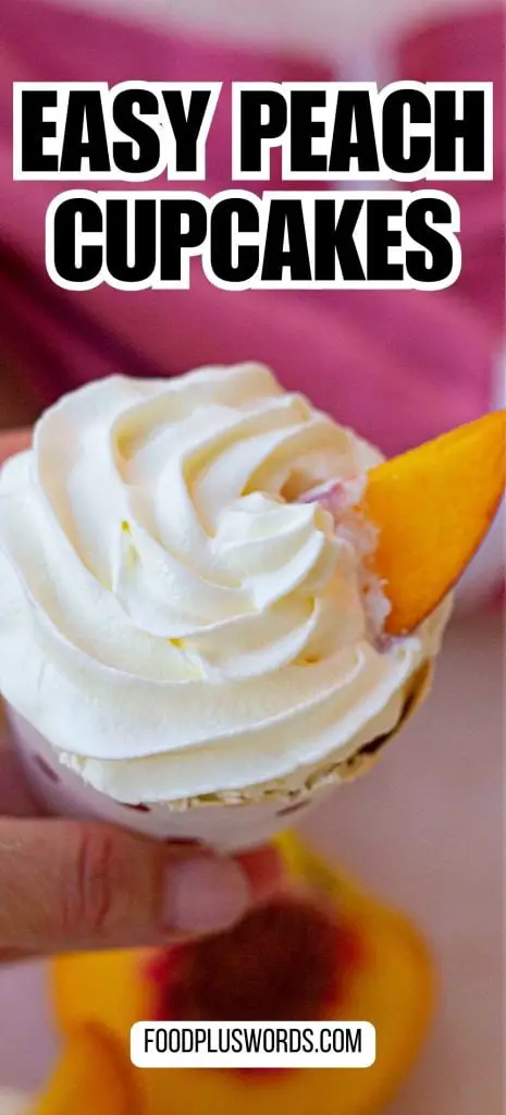 La mejor receta de cupcakes de durazno.