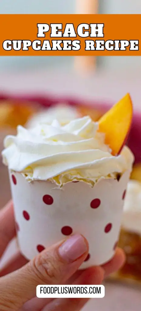 La mejor receta de cupcakes de durazno.