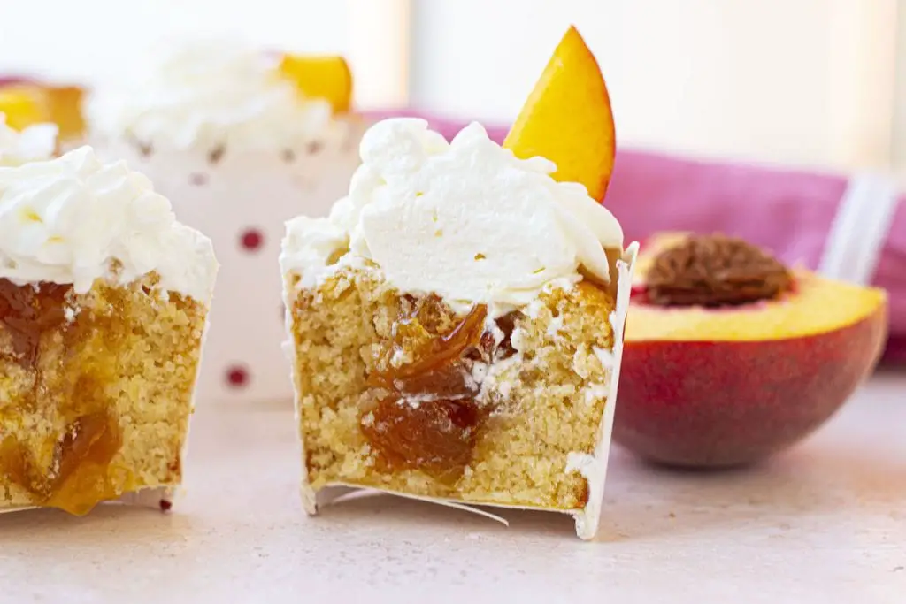 La mejor receta de cupcakes de durazno. La mejor receta de cupcakes de durazno.
