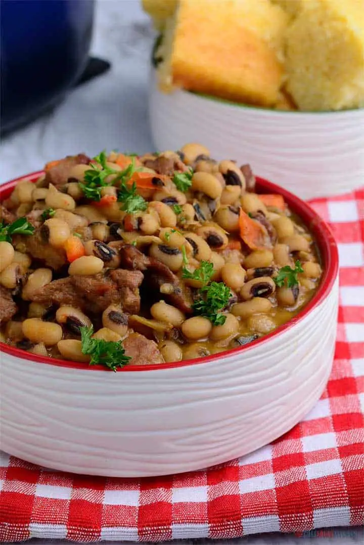 Receta sureña de guisantes de ojo negro