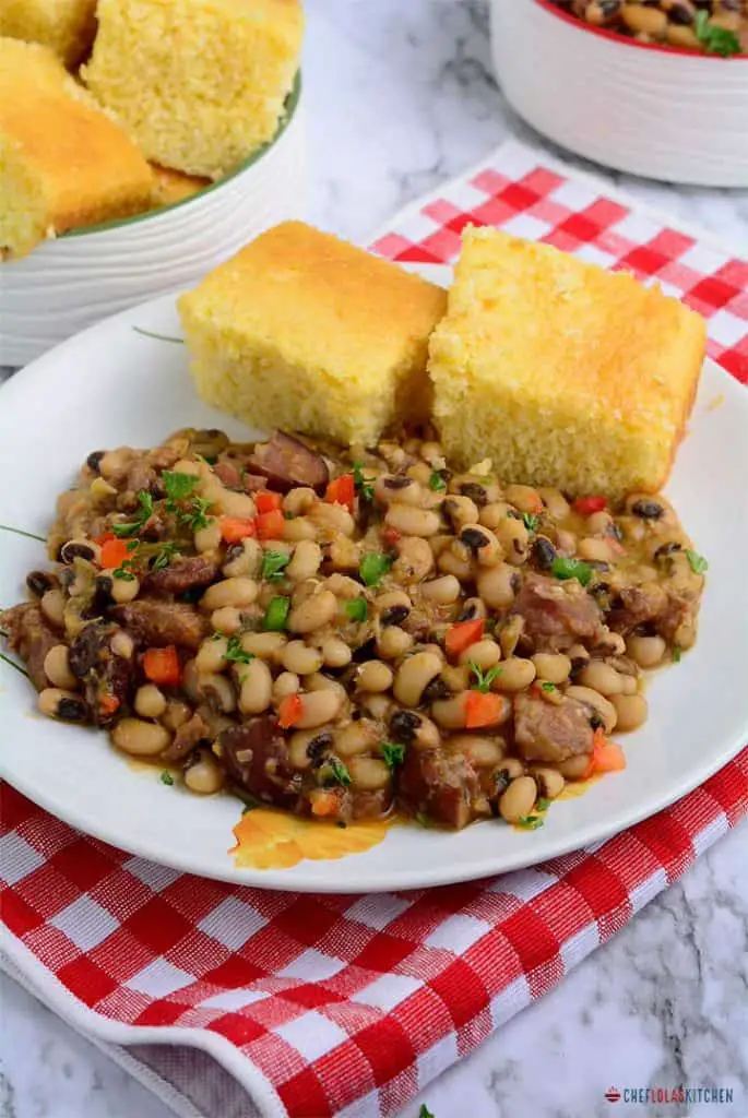 Receta sureña de guisantes de ojo negro