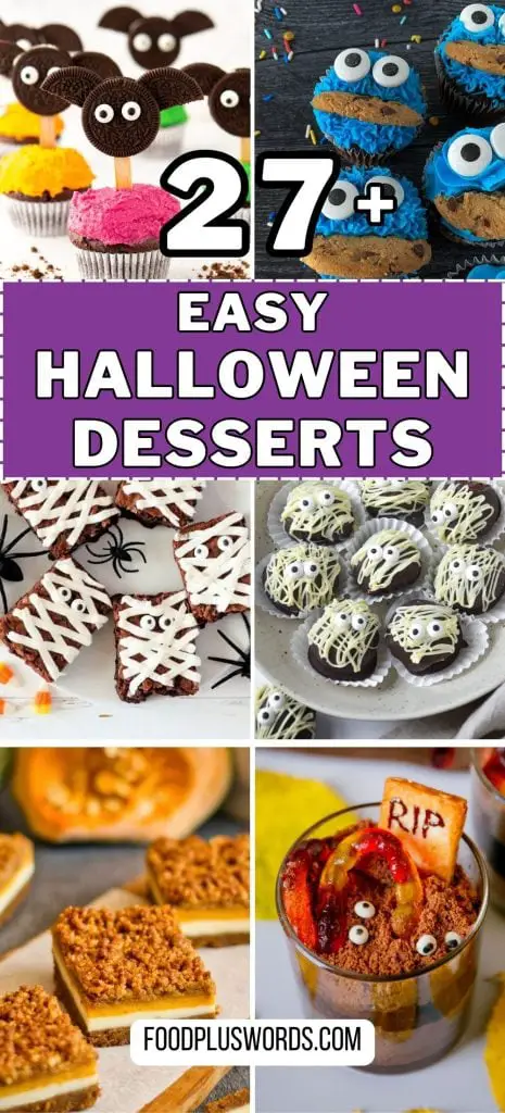 ¡25 postres de Halloween que te encantarán!