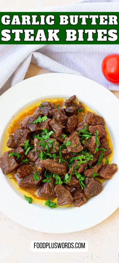 Bocaditos instantáneos de filete con mantequilla de ajo