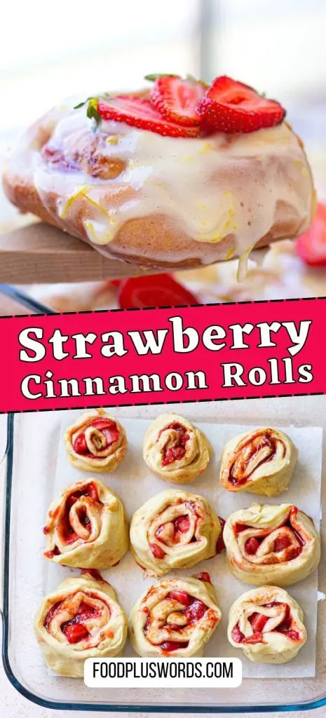 Receta de rollitos de fresa y canela