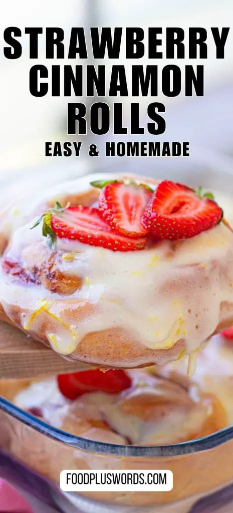 Receta de rollitos de fresa y canela