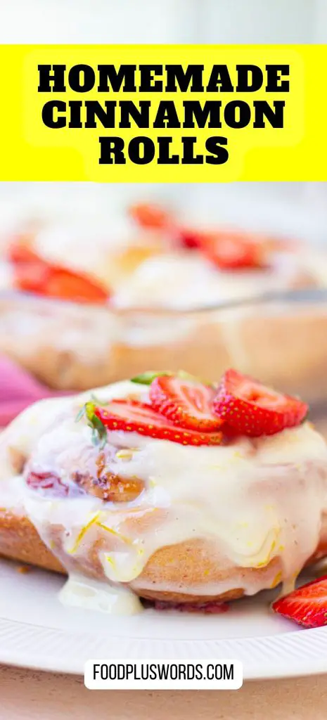 Receta de rollitos de fresa y canela