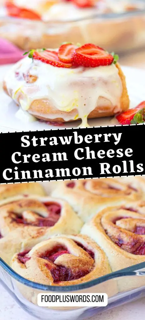 Receta de rollitos de fresa y canela