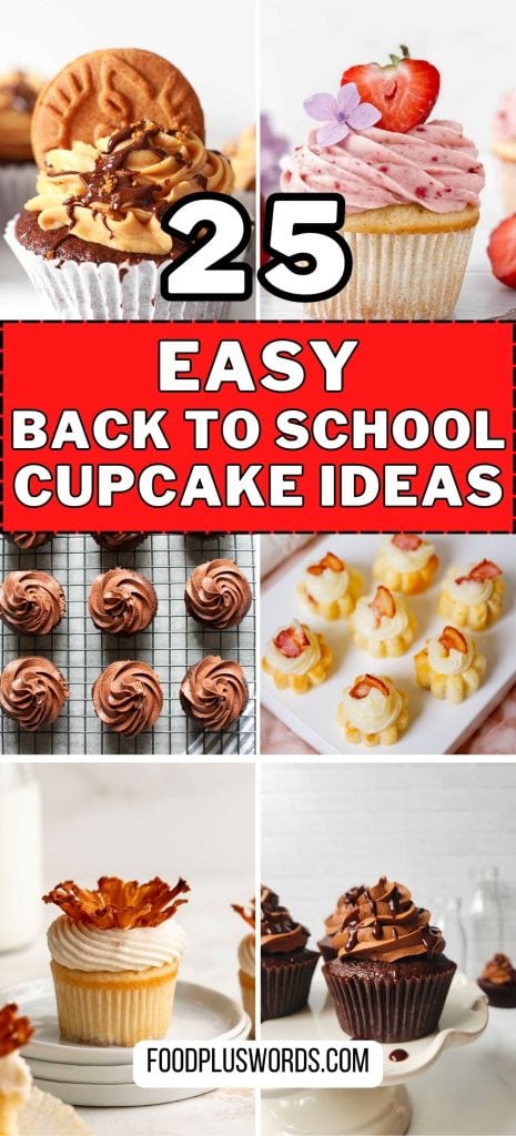 25 ideas de cupcakes para el regreso a clases que llevarán tu paladar de viaje